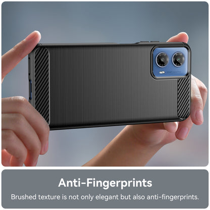 Case for Motorola Moto G45 / G34, Techsuit, Carbon, Black