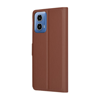 Capa para Motorola Moto G45 / G34, Techsuit, Leather Folio, Castanho