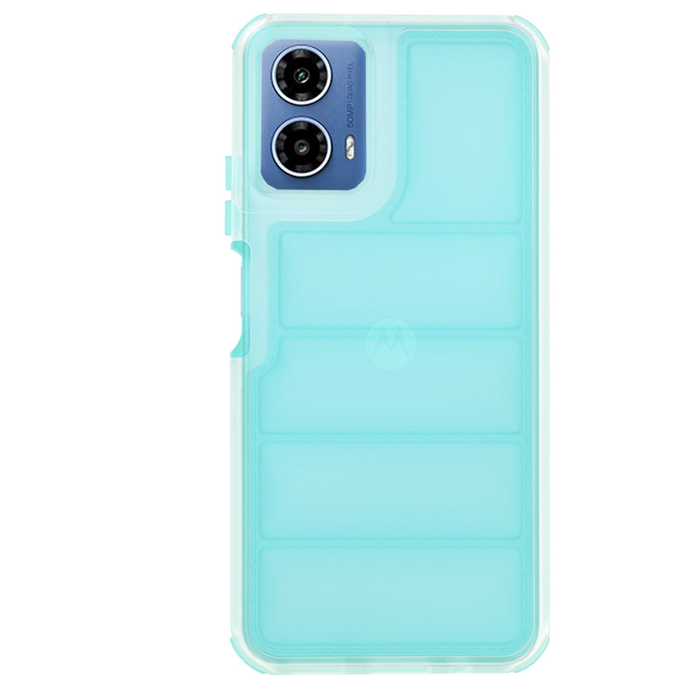 Capa para Motorola Moto G45 / G34, Techsuit, Wave Shield, Turquesa