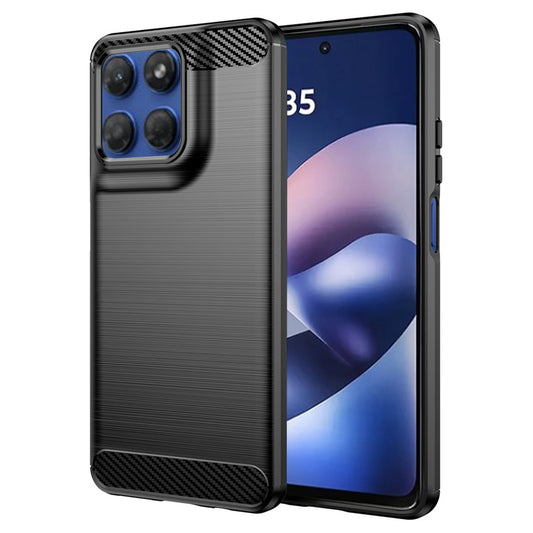 Capa para Motorola Moto G47 / G37 Power / G37 / G67 Power / G57 Power, Techsuit, Carbono, Preta