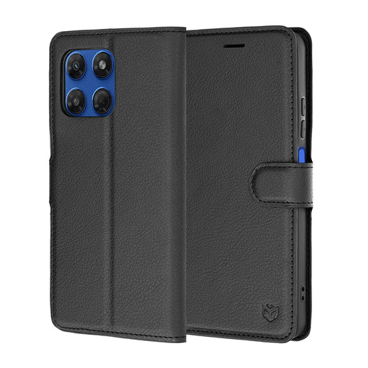 Capa para Motorola Moto G47 / G37 Power / G37, Techsuit, Folio em Pele, Preta