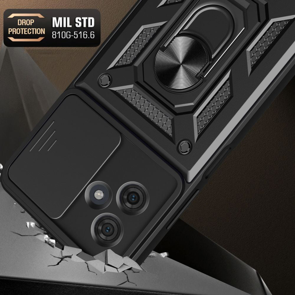 Capa para Motorola Moto G54, Techsuit, CamShield, Preta