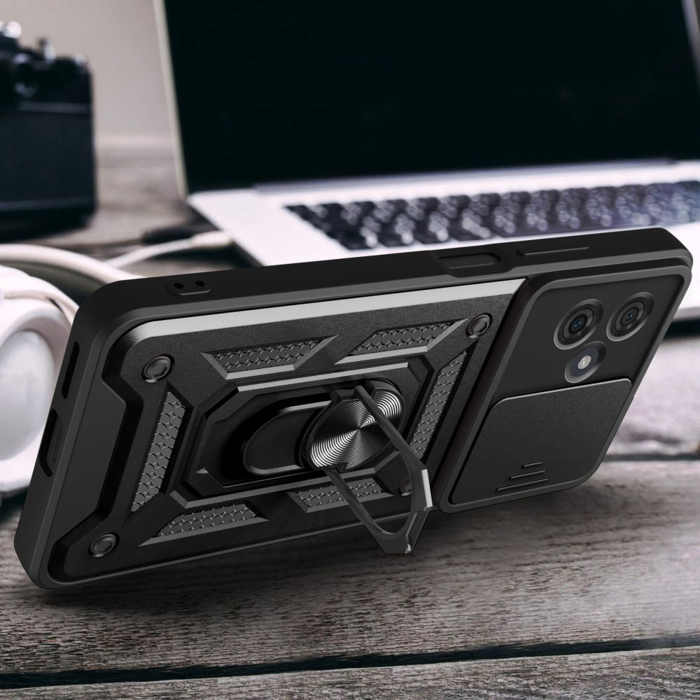 Capa para Motorola Moto G54, Techsuit, CamShield, Preta