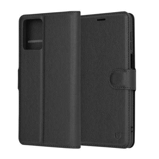 Capa para Motorola Moto G54, Techsuit, Leather Folio, Preta