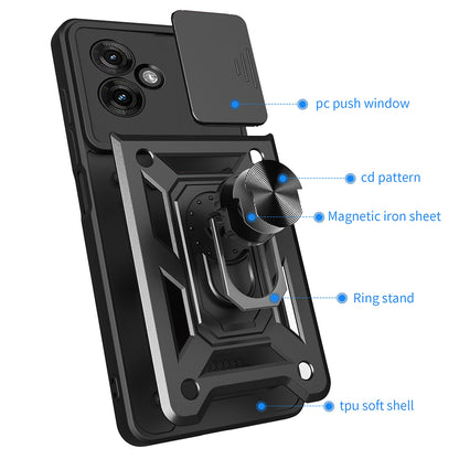 Capa para Motorola Moto G55, Techsuit, CamShield, Preta