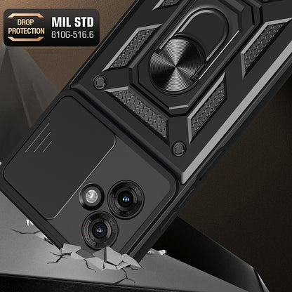 Capa para Motorola Moto G55, Techsuit, CamShield, Preta