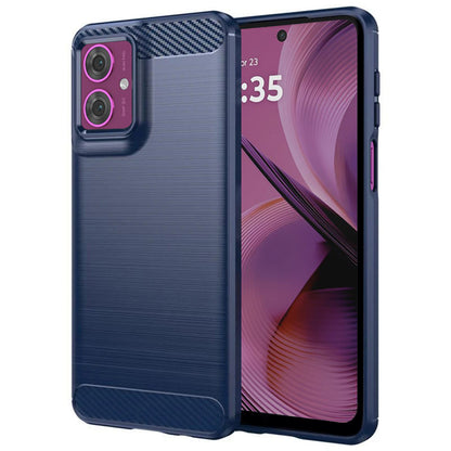 Capa para Motorola Moto G55, Techsuit, Carbono, Azul