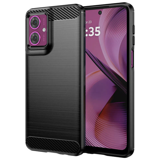 Capa para Motorola Moto G55, Techsuit, Carbono, Preta