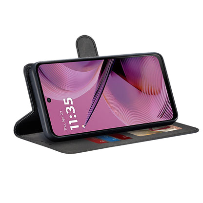 Capa para Motorola Moto G55, Techsuit, Diary Book, Preta