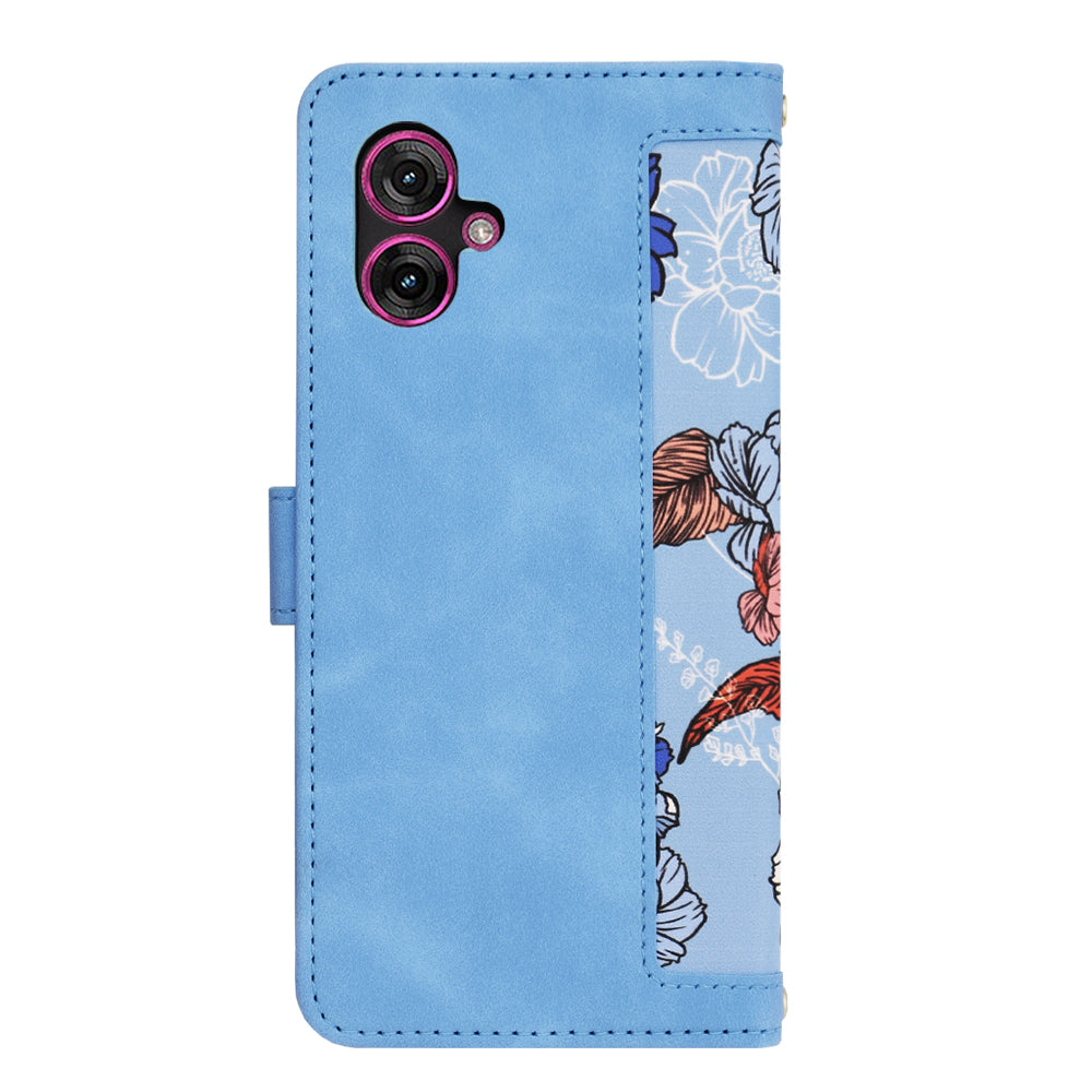 Capa para Motorola Moto G55, Techsuit, FlipCraft, Azul
