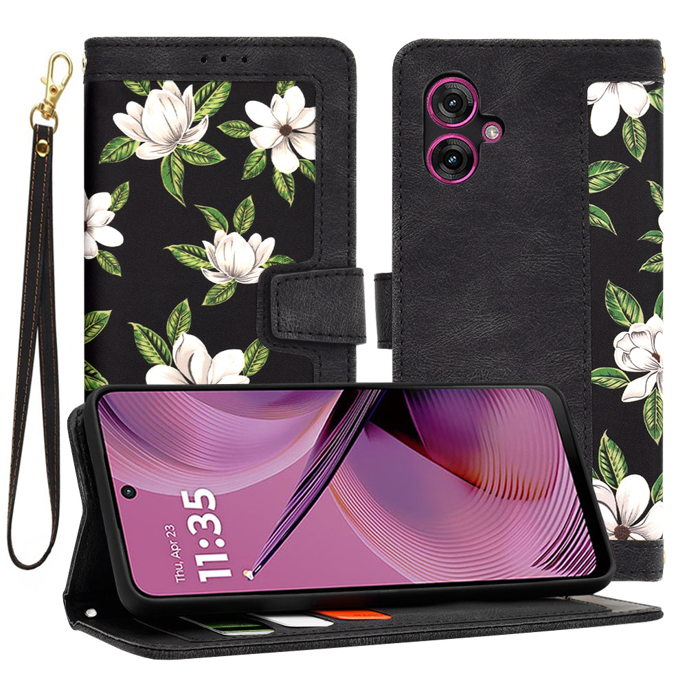 Capa para Motorola Moto G55, Techsuit, FlipCraft, Preta