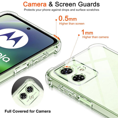 Capa para Motorola Moto G55, Techsuit, Shockproof Clear, Transparente