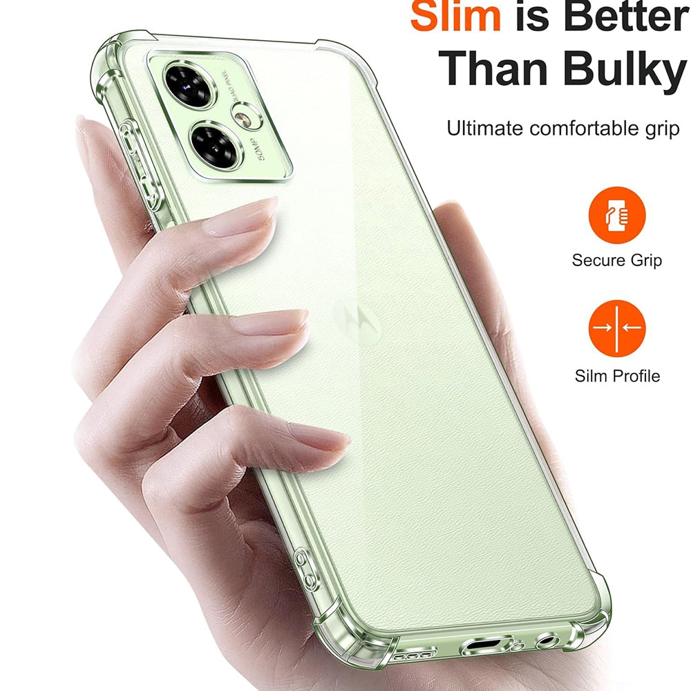 Capa para Motorola Moto G55, Techsuit, Shockproof Clear, Transparente