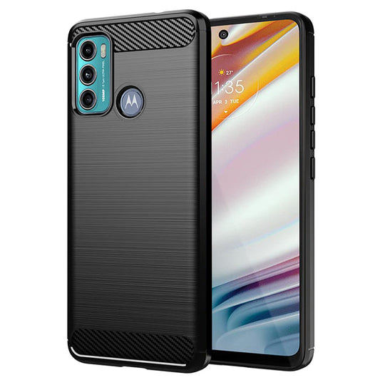 Capa para Motorola Moto G60, Techsuit, Carbono, Preta