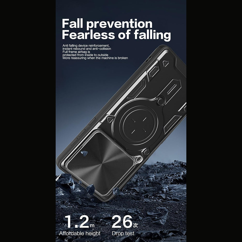 Capa para Motorola Moto G67 Power / G57 Power, Techsuit, CamGuard Pro, Preta