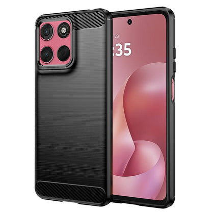 Capa para Motorola Moto G67 Power / G57 Power, Techsuit, Carbono, Preta