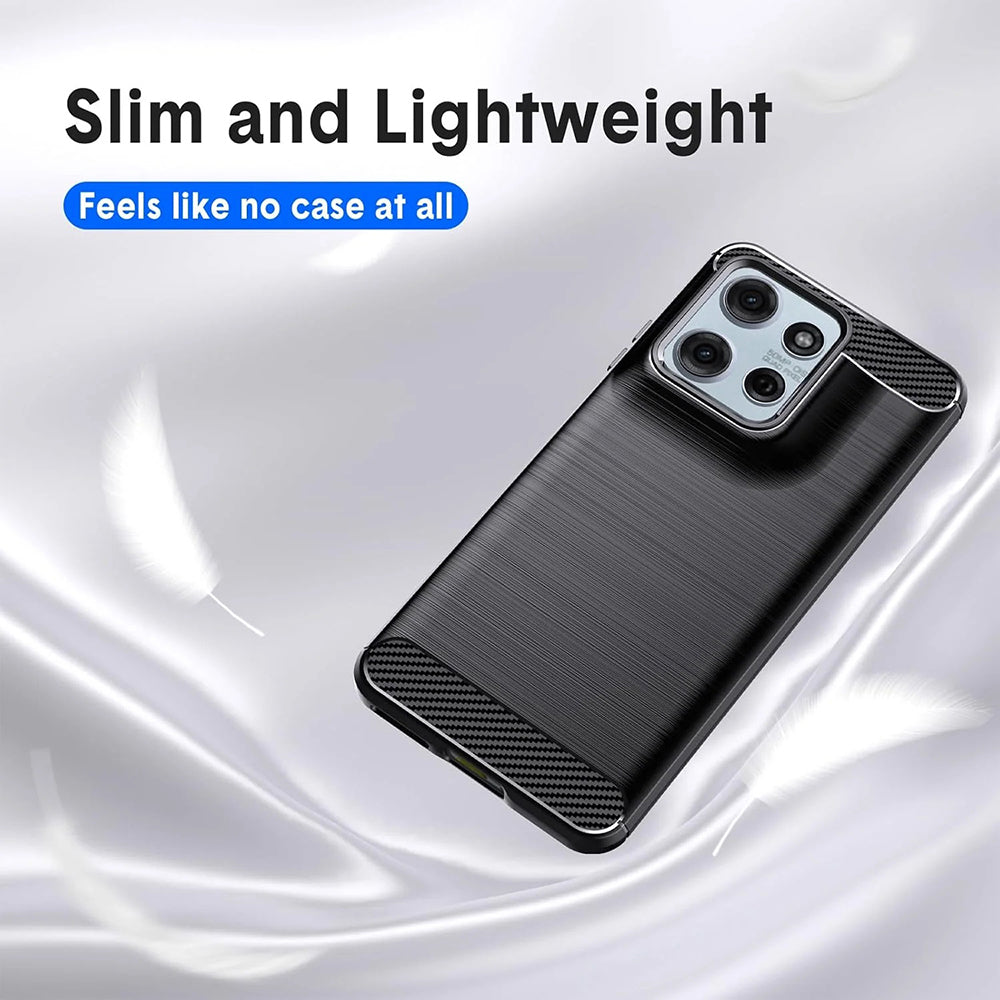 Capa para Motorola Moto G67 Power / G57 Power, Techsuit, Carbono, Preta