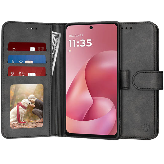 Capa para Motorola Moto G67 Power / G57 Power, Techsuit, Diary Book, Preta