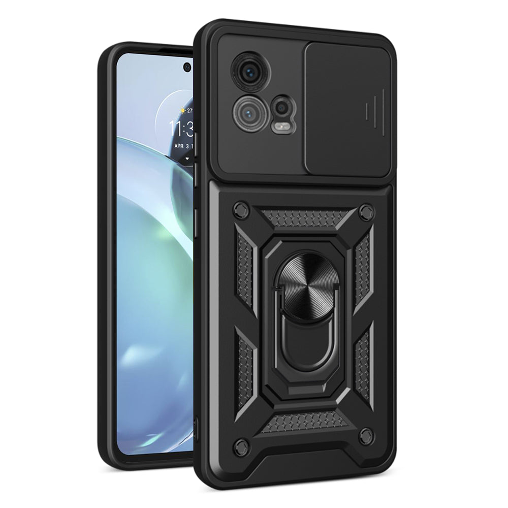 Capa para Motorola Moto G72, Techsuit, CamShield, Preta