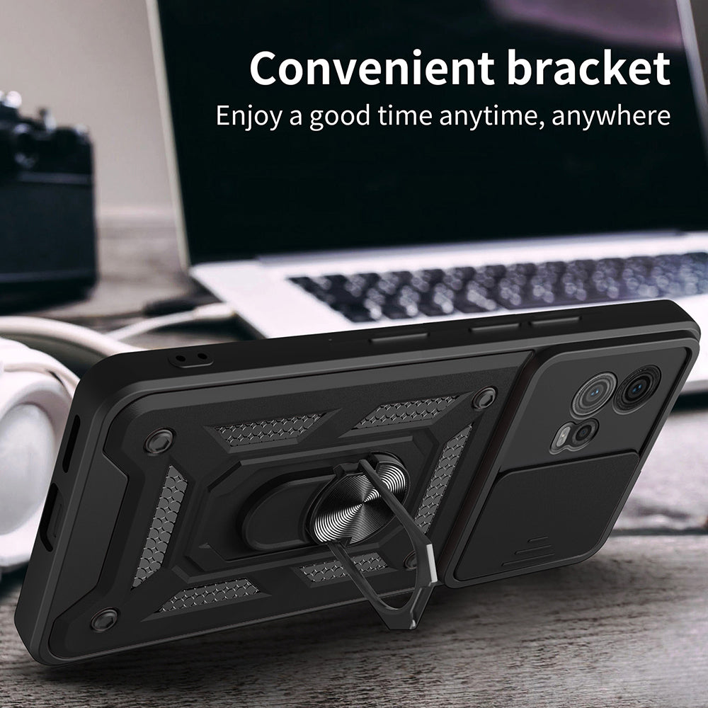 Capa para Motorola Moto G72, Techsuit, CamShield, Preta