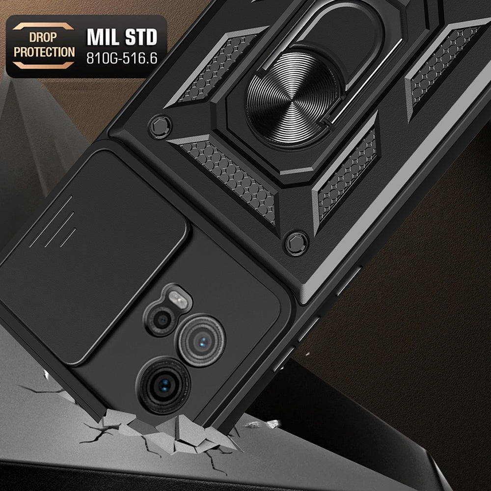 Capa para Motorola Moto G72, Techsuit, CamShield, Preta