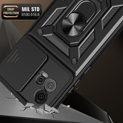 Capa para Motorola Moto G72, Techsuit, CamShield, Preta