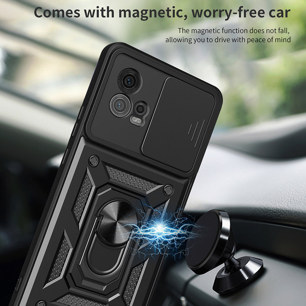 Capa para Motorola Moto G72, Techsuit, CamShield, Preta