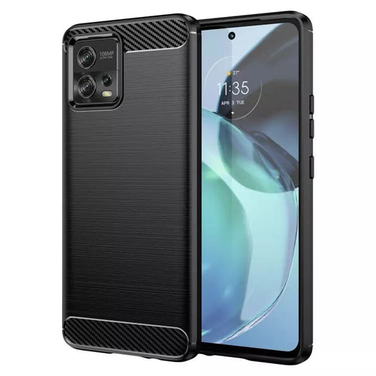 Capa para Motorola Moto G72, Techsuit, Carbono, Preta