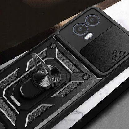 Capa para Motorola Moto G73, Techsuit, CamShield, Preta