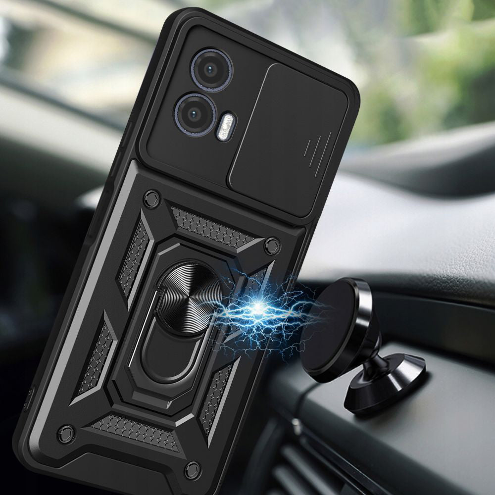 Capa para Motorola Moto G73, Techsuit, CamShield, Preta