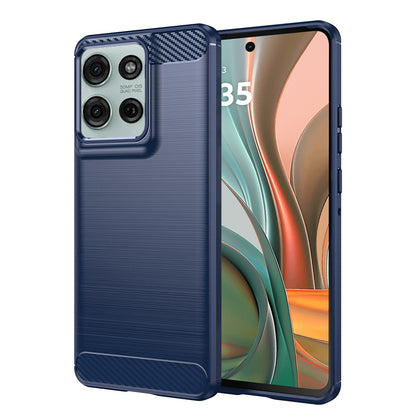 Capa para Motorola Moto G75, Techsuit, Carbono, Azul