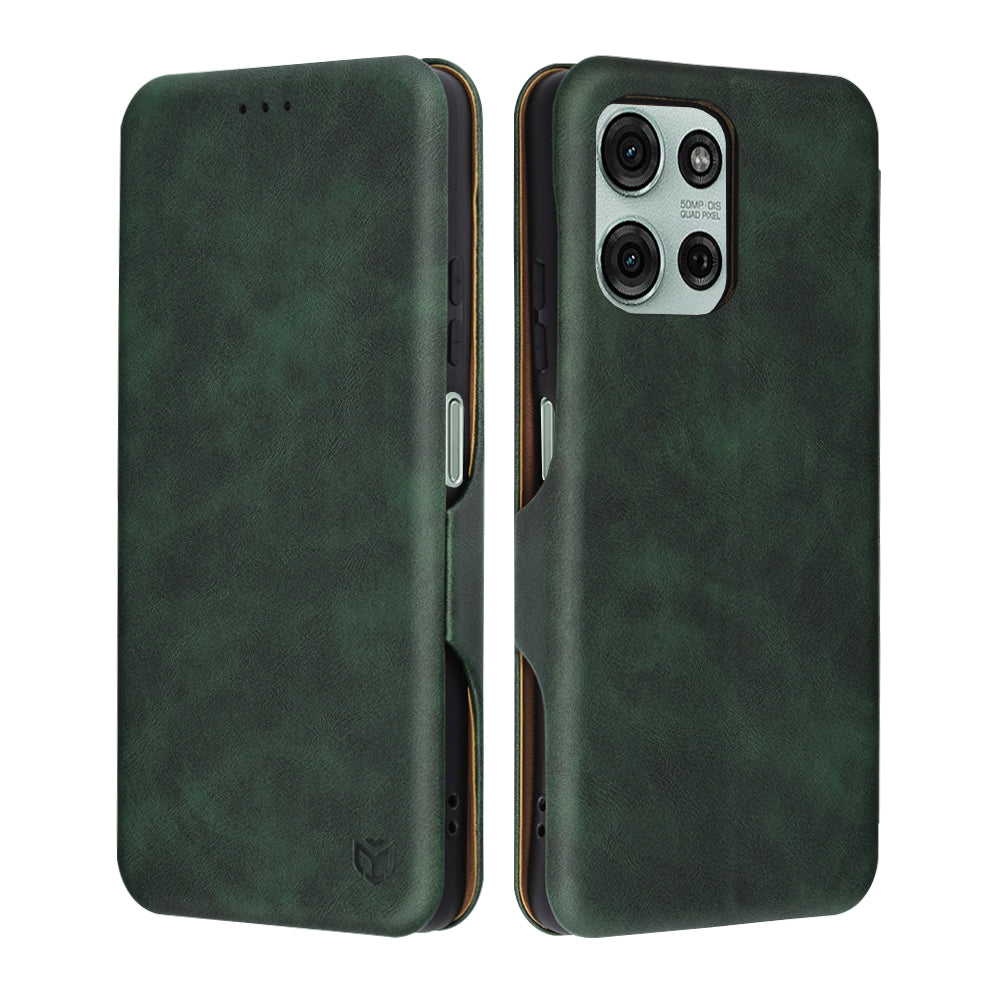 Capa para Motorola Moto G75, Techsuit, Safe Wallet Plus, Verde