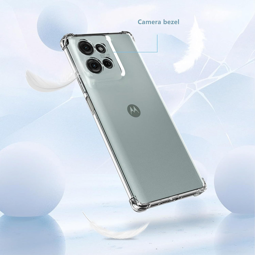Capa para Motorola Moto G75, Techsuit, Shockproof Clear, Transparente