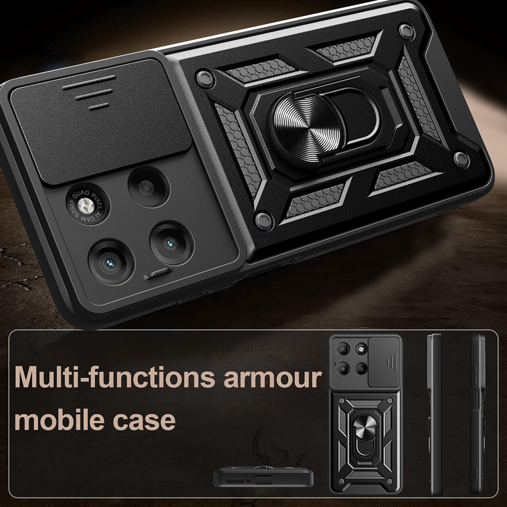 Capa para Motorola Moto G77 / G67, Techsuit, CamShield, Preta