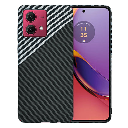Capa para Motorola Moto G84, Techsuit, Carbonite FiberShell, Preto Cinzento