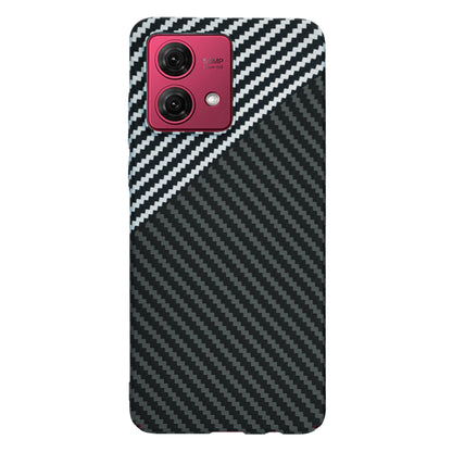 Capa para Motorola Moto G84, Techsuit, Carbonite FiberShell, Preto Cinzento