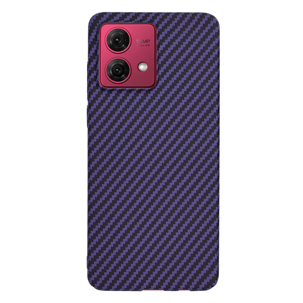 Capa para Motorola Moto G84, Techsuit, Carbonite FiberShell, Roxo