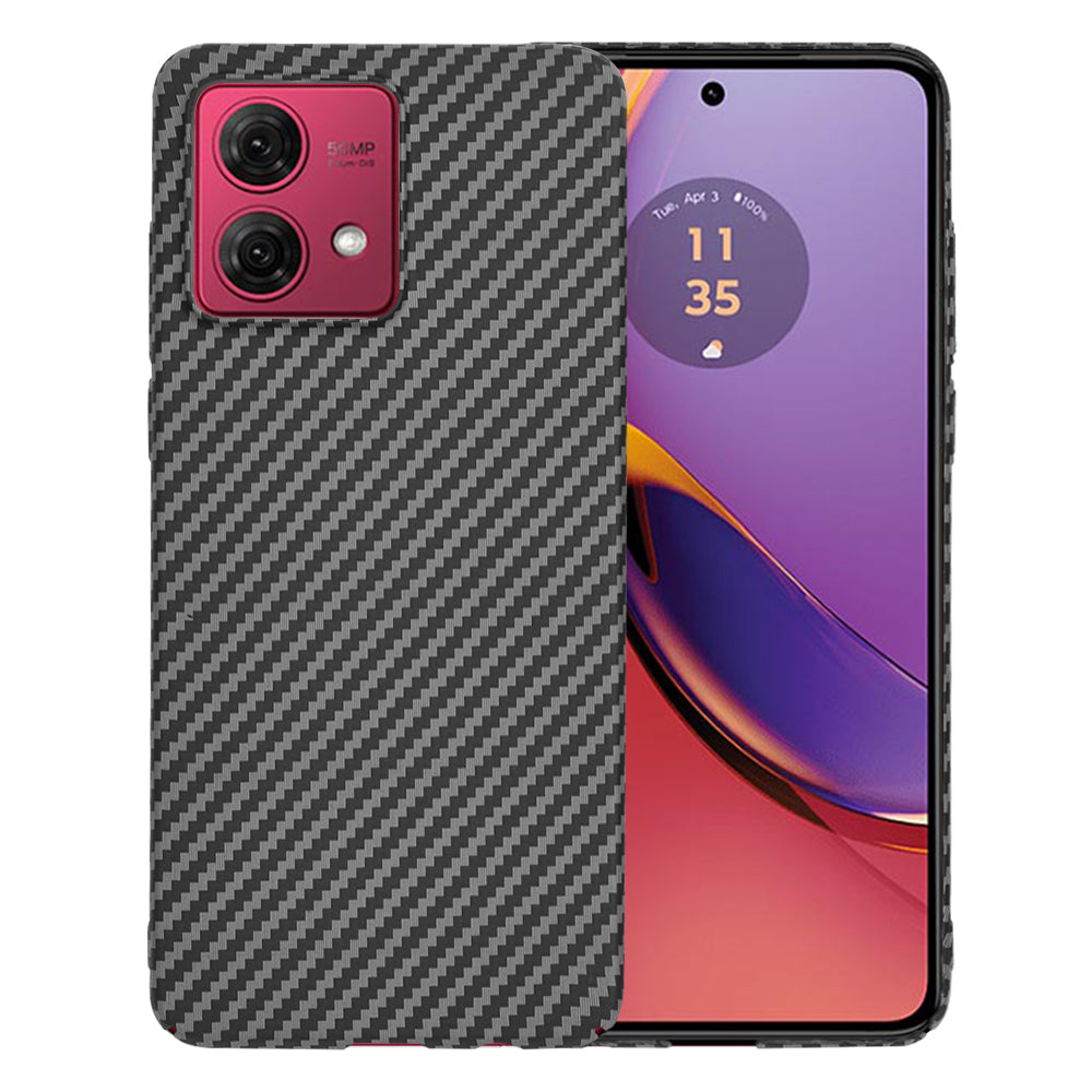 Capa para Motorola Moto G84, Techsuit, Carbonite FiberShell, Preta