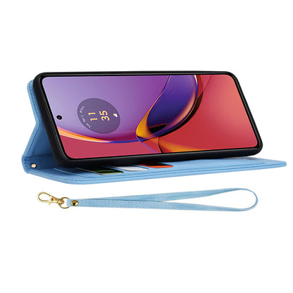 Capa para Motorola Moto G84, Techsuit, FlipCraft, Azul