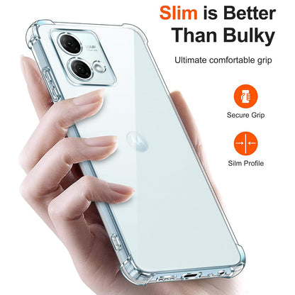 Capa para Motorola Moto G84, Techsuit, Shockproof Clear, Transparente