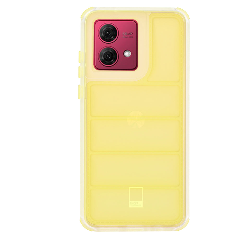 Capa para Motorola Moto G84, Techsuit, Wave Shield, Amarela