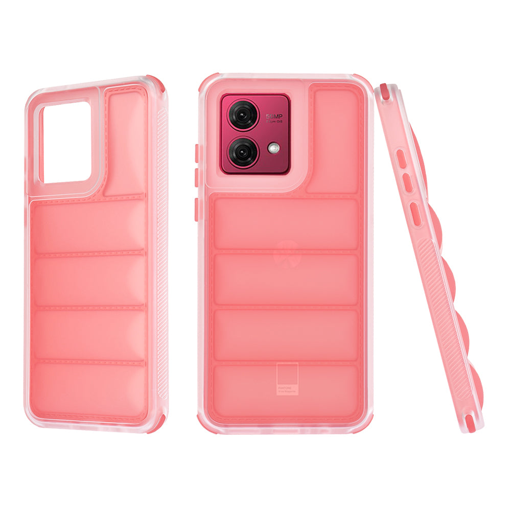 Capa para Motorola Moto G84, Techsuit, Wave Shield, Vermelha