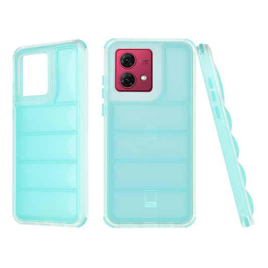Capa para Motorola Moto G84, Techsuit, Wave Shield, Turquesa