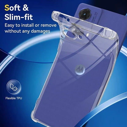 Capa para Motorola Moto G85, Techsuit, Shockproof Clear, Transparente