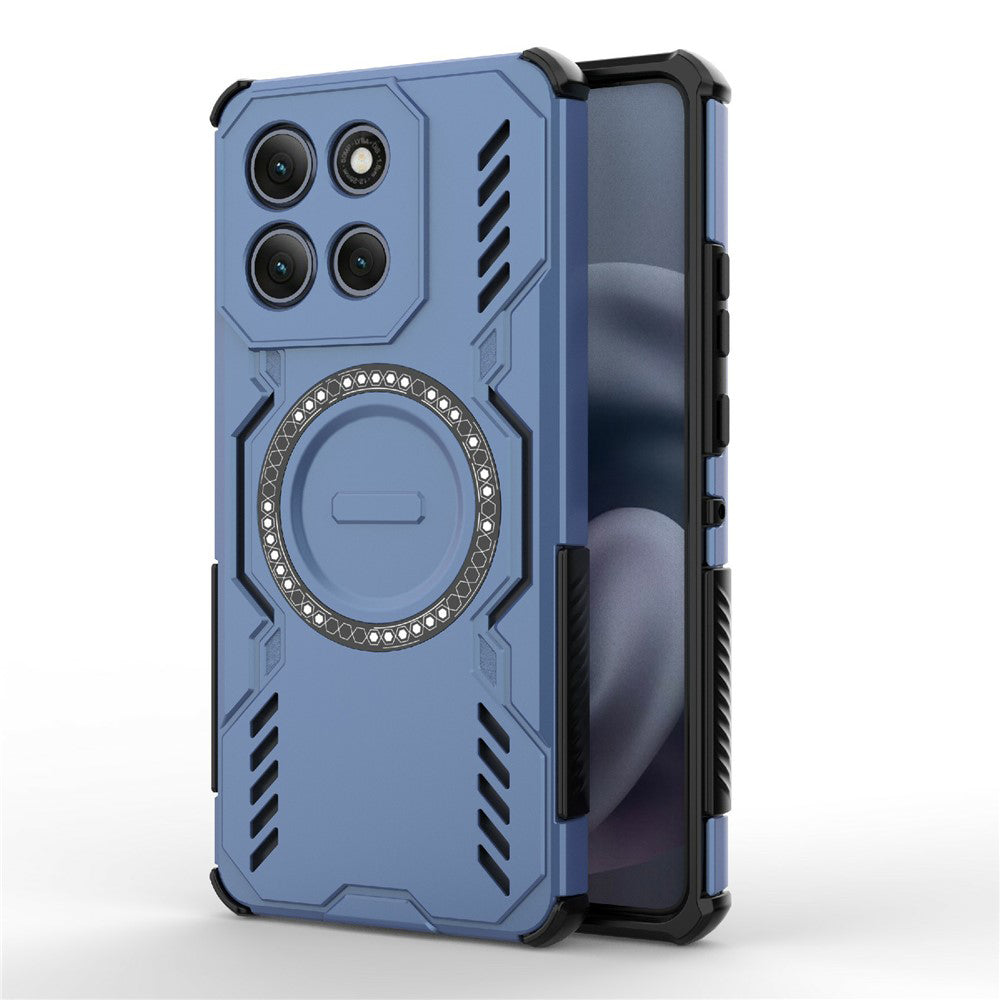 Capa MagSafe para Motorola Moto G86 Power, Techsuit, ArmorMag, Azul
