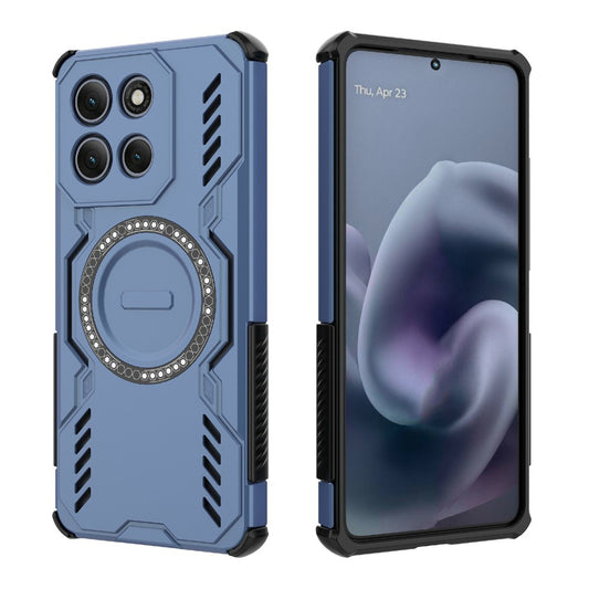 Capa MagSafe para Motorola Moto G86 Power, Techsuit, ArmorMag, Azul