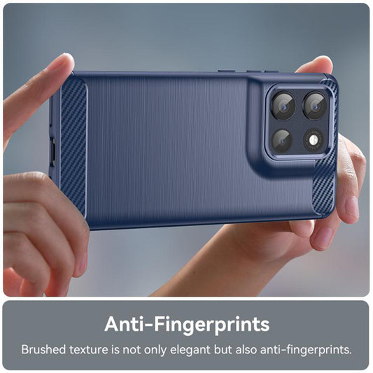 Capa para Motorola Moto G86, Techsuit, Carbono, Azul