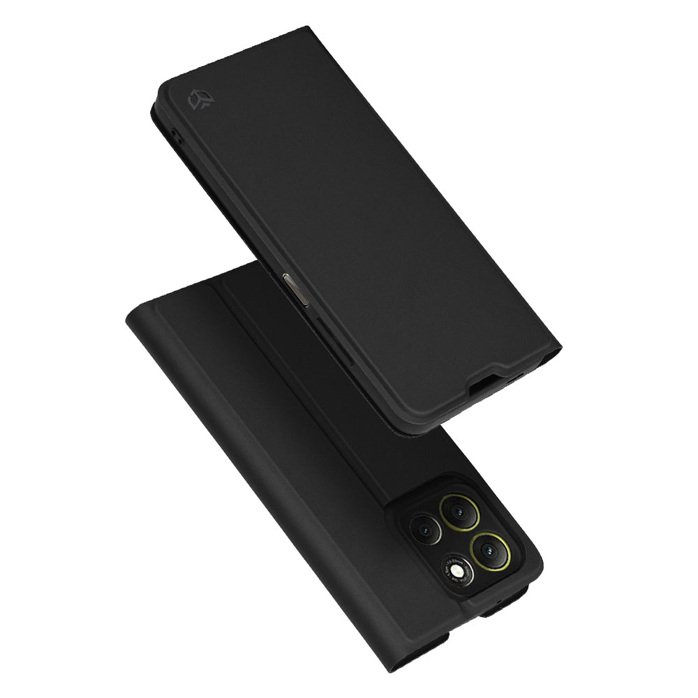 Capa para Motorola Moto G86, Techsuit, Magskin Book, Preta
