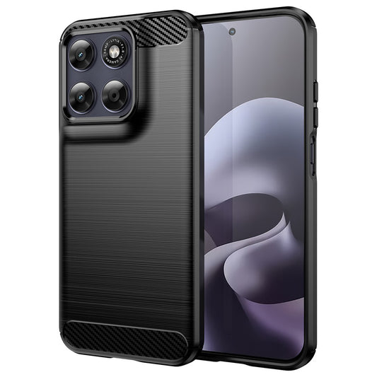 Capa para Motorola Moto G87, Techsuit, Carbono, Preta