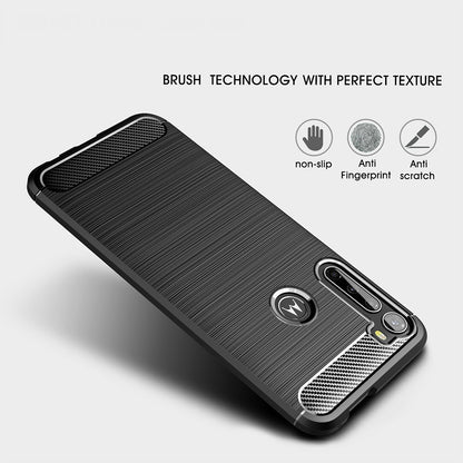 Case for Motorola One Fusion+, Techsuit, Carbon, Black